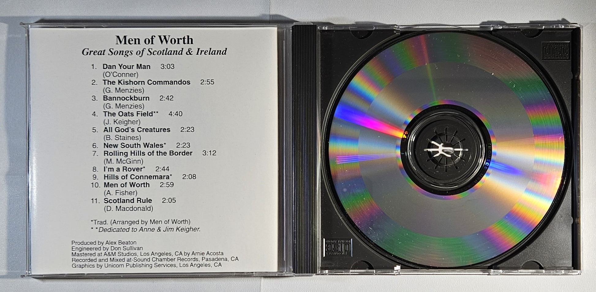 Men of Worth - Great Songs for Scotland & Ireland [1988 Used CD]