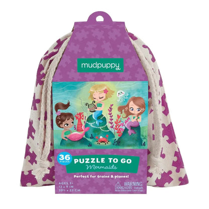 Mermaids 36 Piece Mini Jigsaw Puzzle Mudpuppy