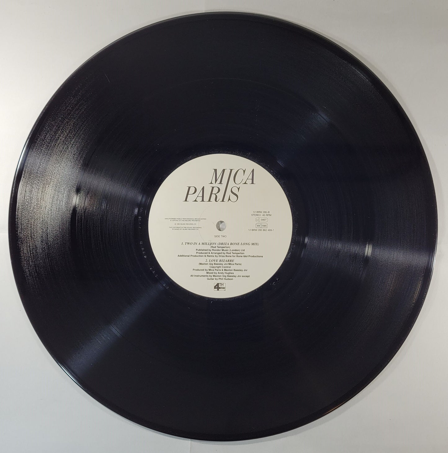 Mica Paris - Two in a Million [1993 Netherlands] [Used Vinyl Record 12" Single]