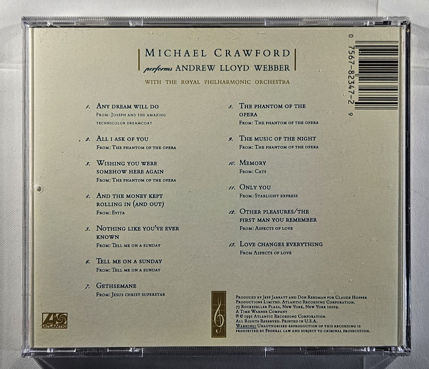 Michael Crawford - Performs Andrew Lloyd Webber [1991 Used CD]