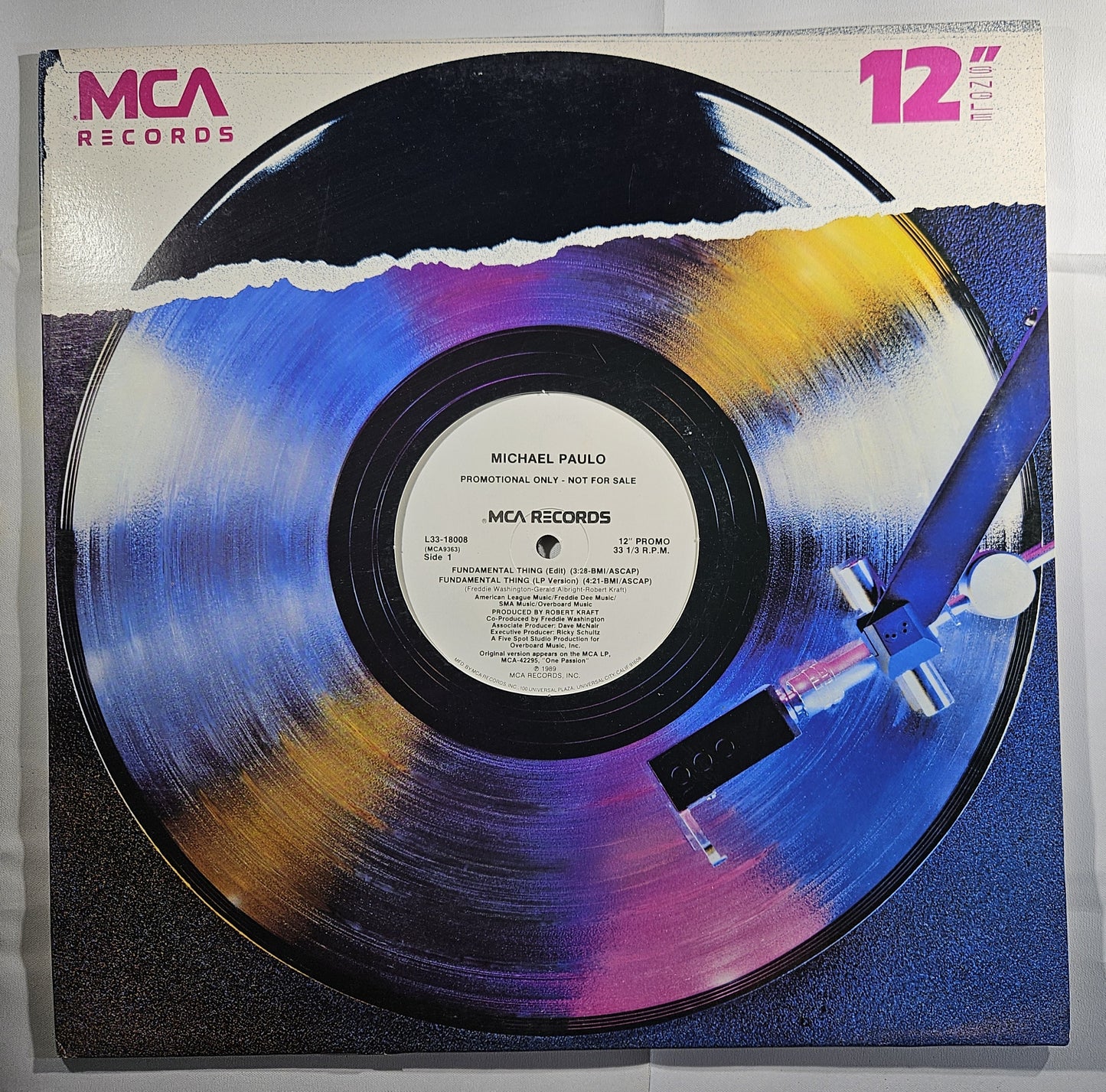 Michael Paulo - Fundamental Thing [1989 Promo] [Used Vinyl Record 12" Single]
