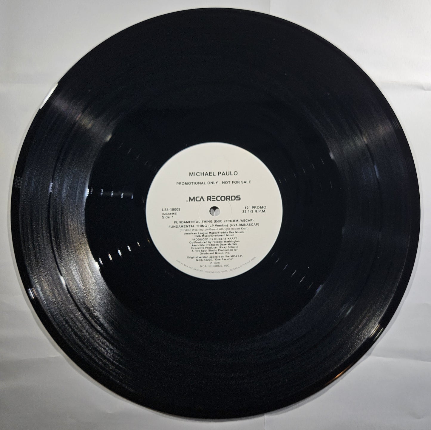 Michael Paulo - Fundamental Thing [1989 Promo] [Used Vinyl Record 12" Single]