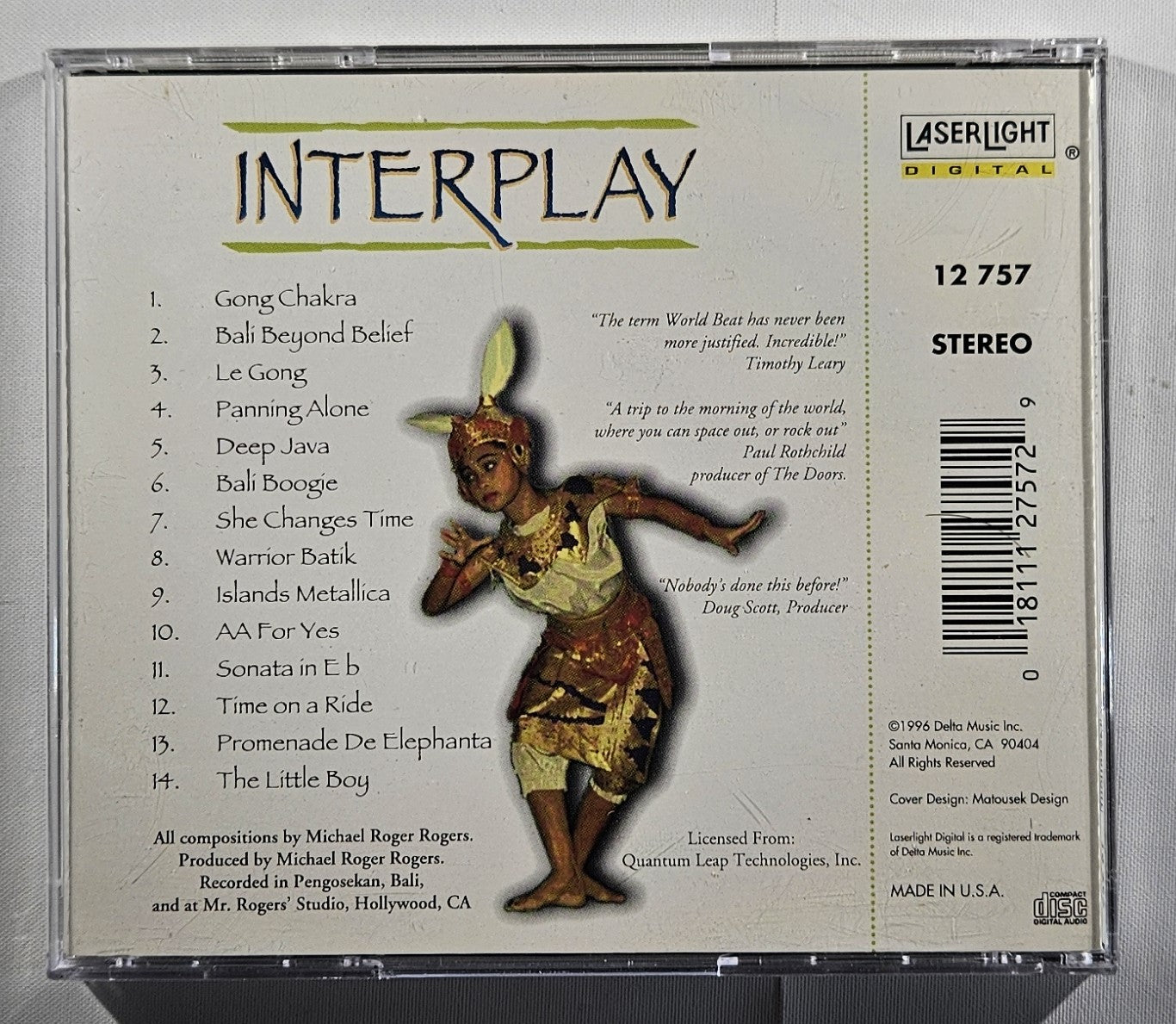 Michael Roger Rogers - Interplay [1996 Used CD]