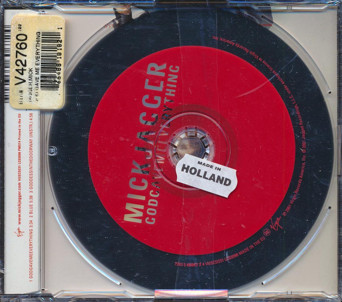 Mick Jagger - Godgavemeeverything [2001 New CD Single]