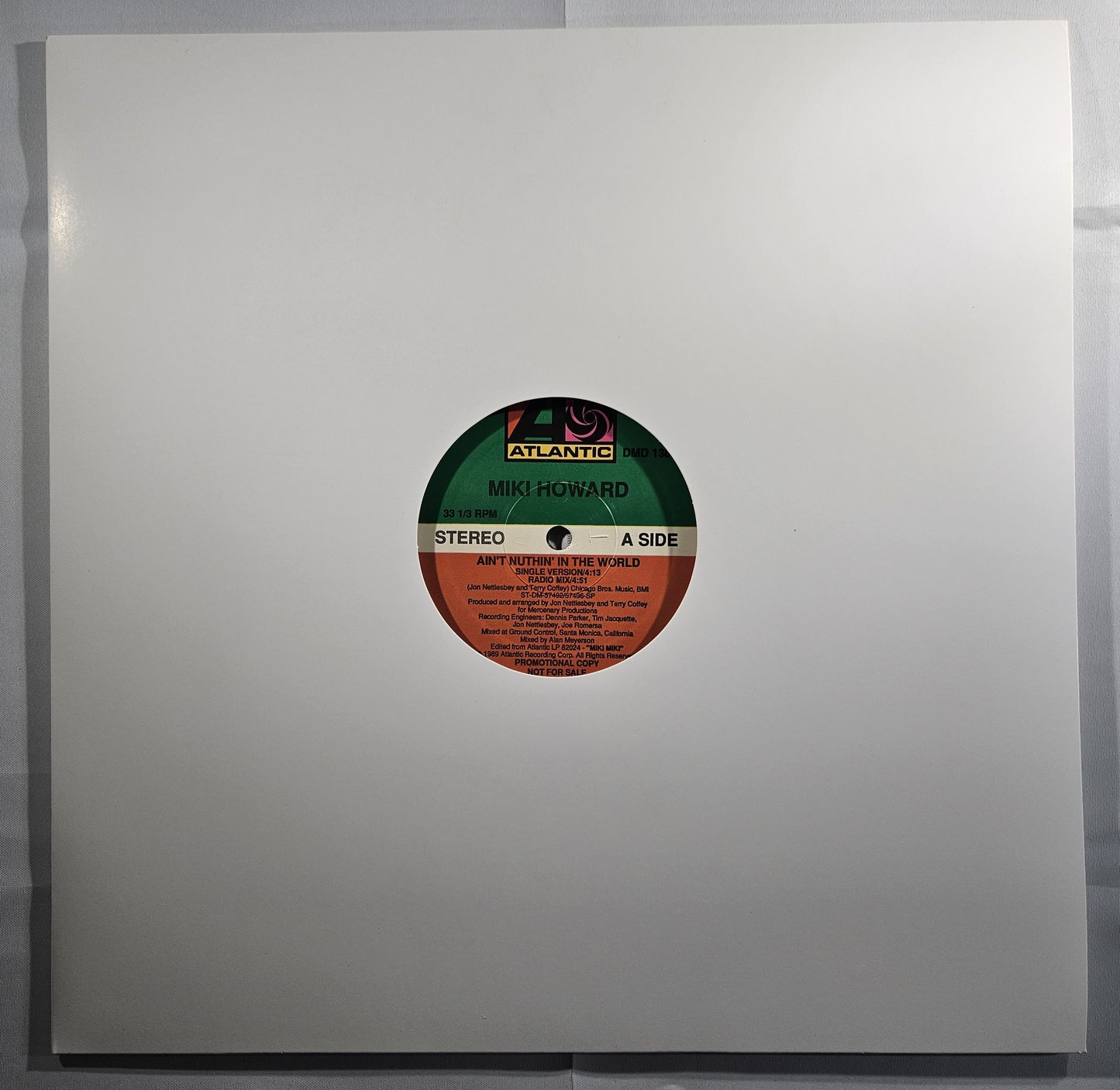 Miki Howard - Ain't Nuthin' in the World [1989 Promo] [Used Vinyl Record 12" Single]