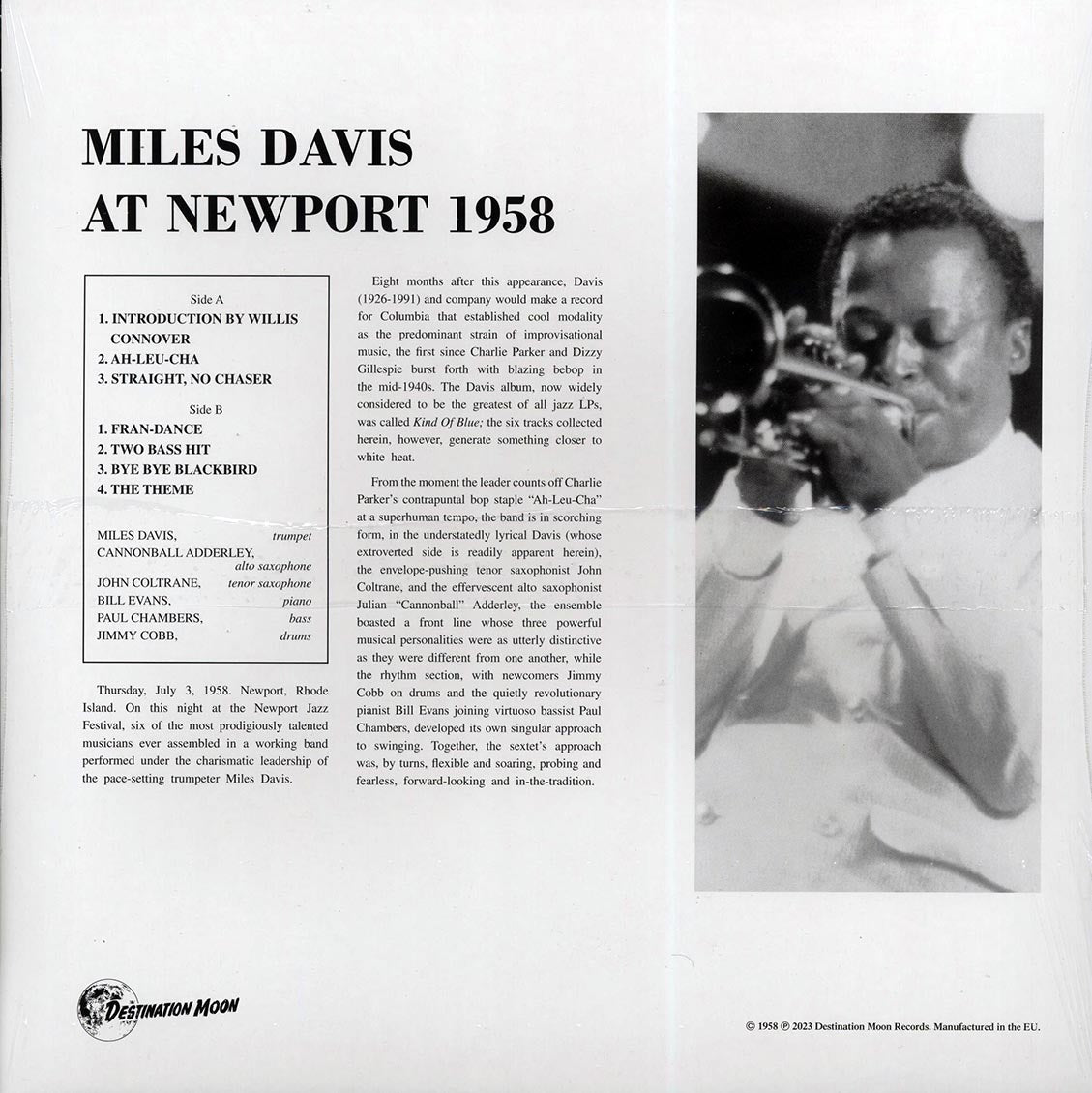 Miles Davis - At Newport 1958 [2024 Reissue Limited Numbered Clear] [New Vinyl Record LP]