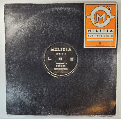 Militia - Burn [1997 Promo] [Used Vinyl Record 12" Single] [B]