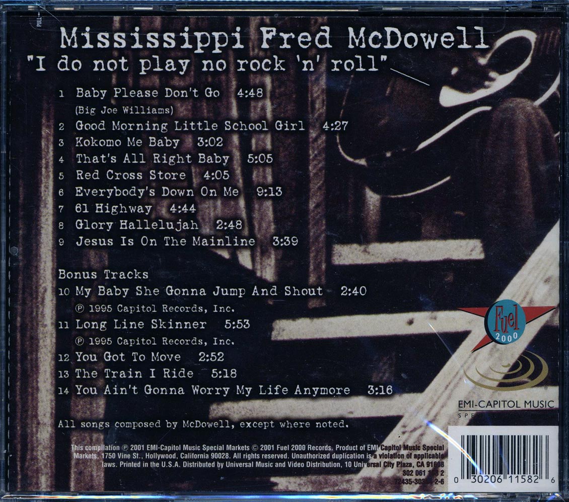 Mississippi Fred McDowell - I Do Not Play No Rock 'n' Roll [2001 Reissue Remastered] [New CD]