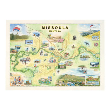 Missoula Montana 1000 Piece Jigsaw Puzzle Xplorer Maps