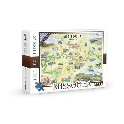 Missoula Montana 1000 Piece Jigsaw Puzzle Xplorer Maps