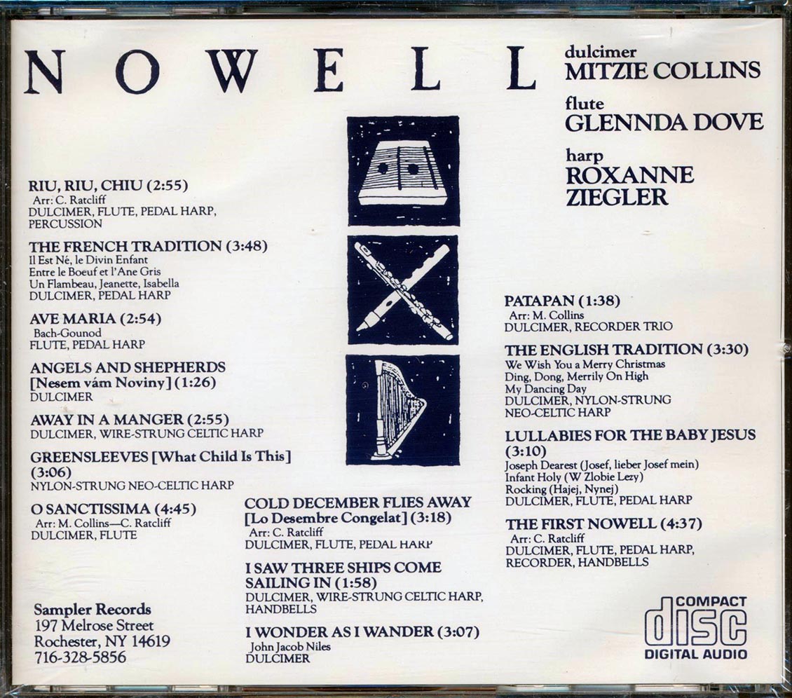 Mitzie Collins, Glennda Dove, Roxanne Ziegler - Nowell [1986 New CD]