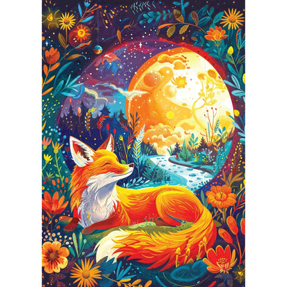 Moon Fox 1000 Piece Jigsaw Puzzle Enjoy