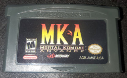 Mortal Kombat Advance MKA GBA Video Game Boy Advance Nintendo 2001