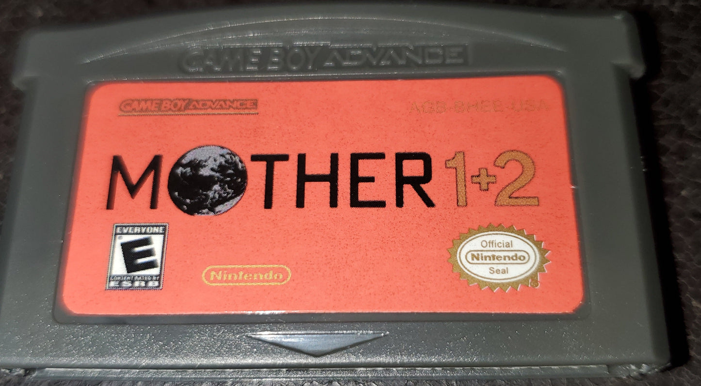 Mother 1 + 2 GBA Video Game Cartridge Nintendo Game Boy Advance