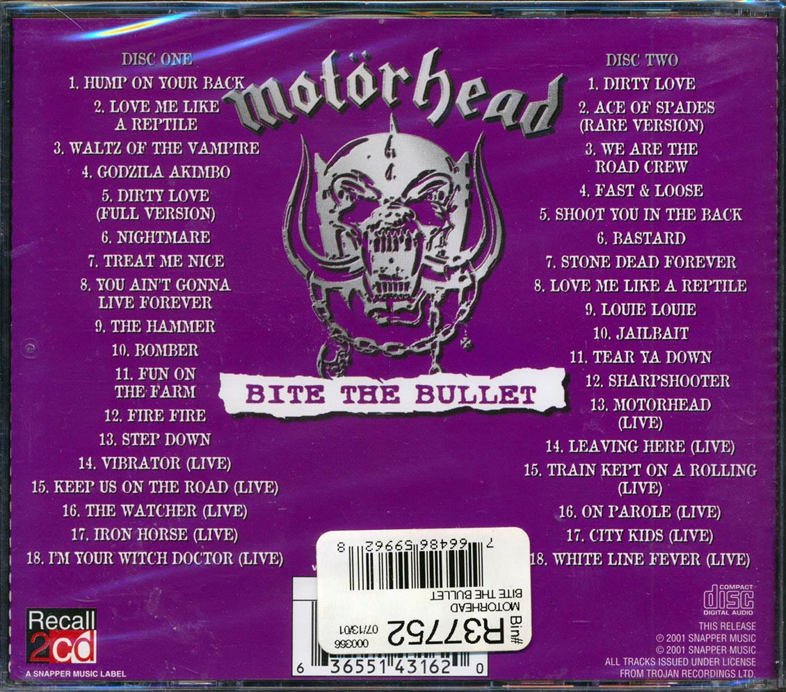 Motörhead - Bite the Bullet [2001 Compilation] [New Double CD]