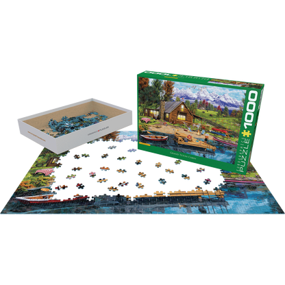 Mountain Cabin 1000 Piece Jigsaw Puzzle Eurographics