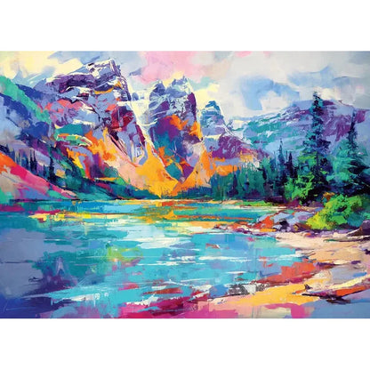Mountain Lake 1000 Piece Jigsaw Puzzle Cobble Hill