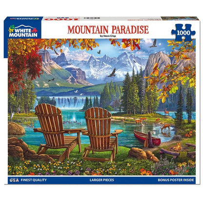 Mountain Paradise 1000 Piece Jigsaw Puzzle White Mountain