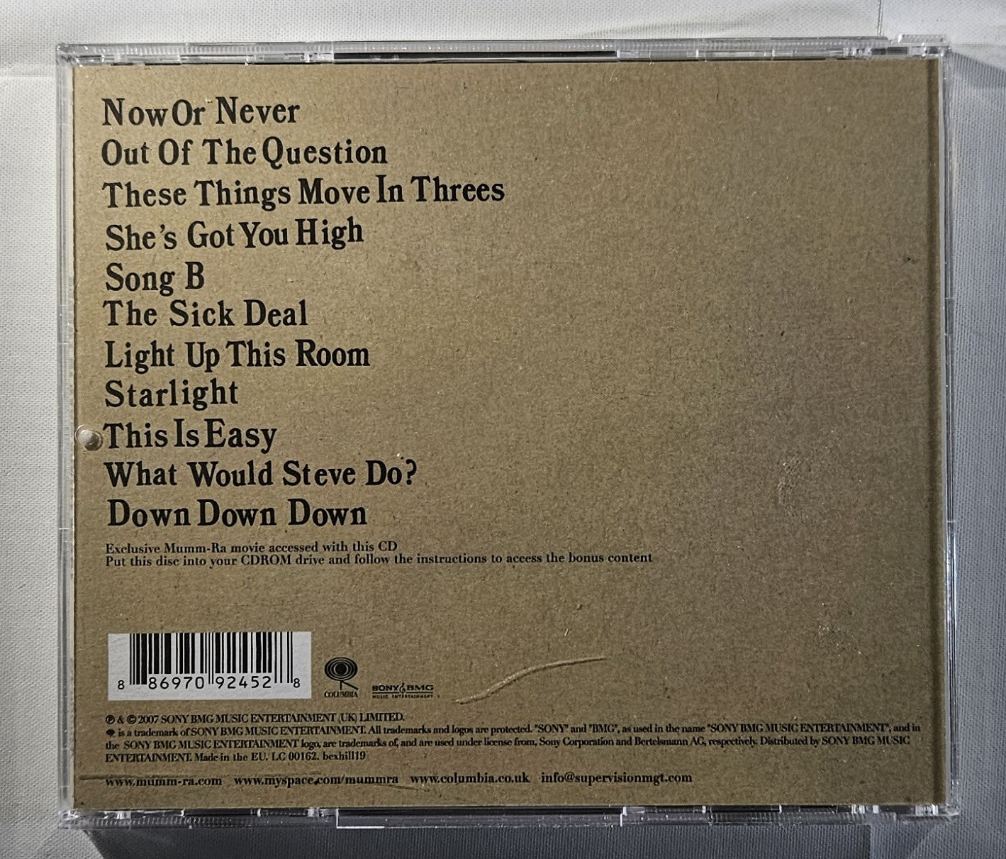 Mumm-Ra - These Things Move in Threes [2007 Used CD]