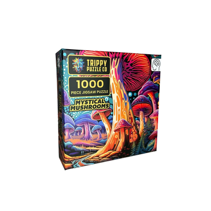 Mystical Mushrooms 1000 Piece Jigsaw Puzzle Trippy