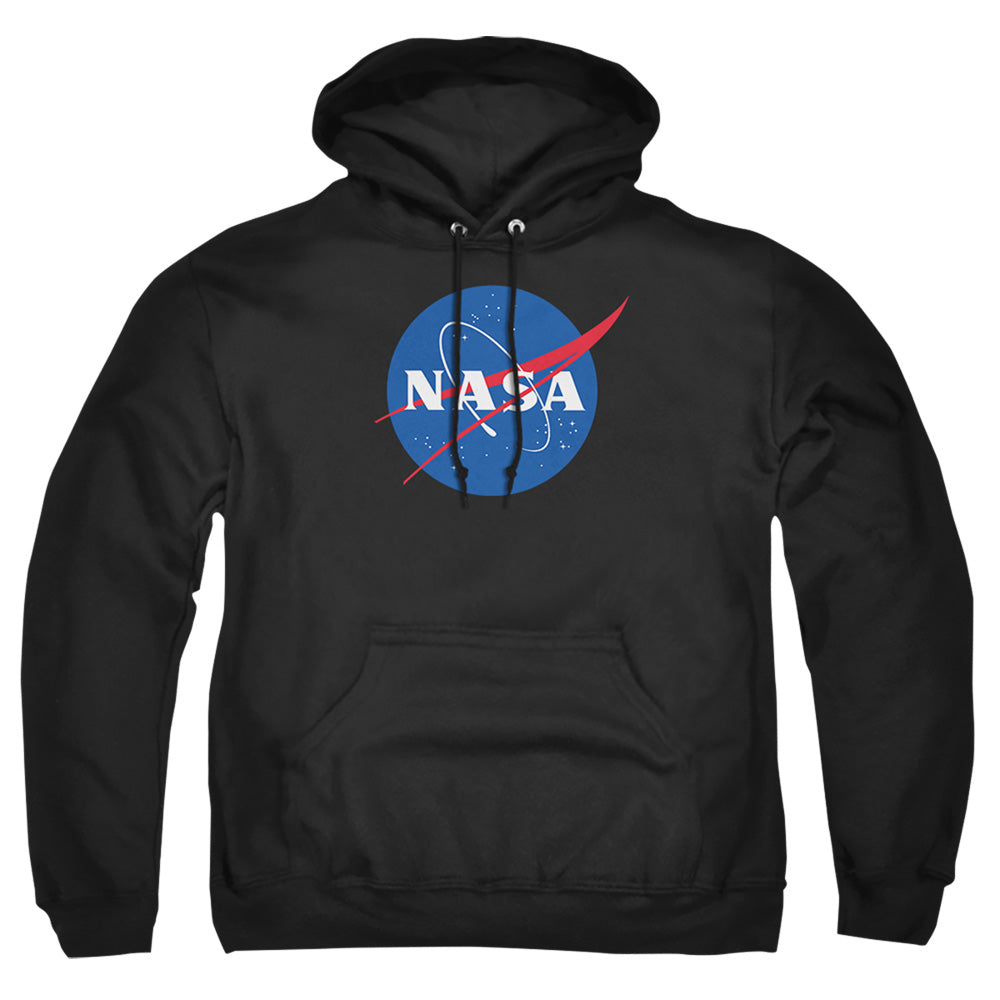 Nasa Meatball Logo Mens Hoodie Black Officially Licensed
