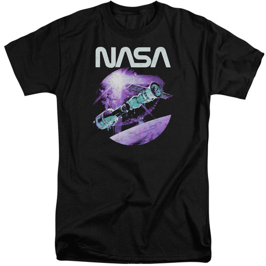 Nasa Come Together Mens Tall T Shirt Black Officially Licensed