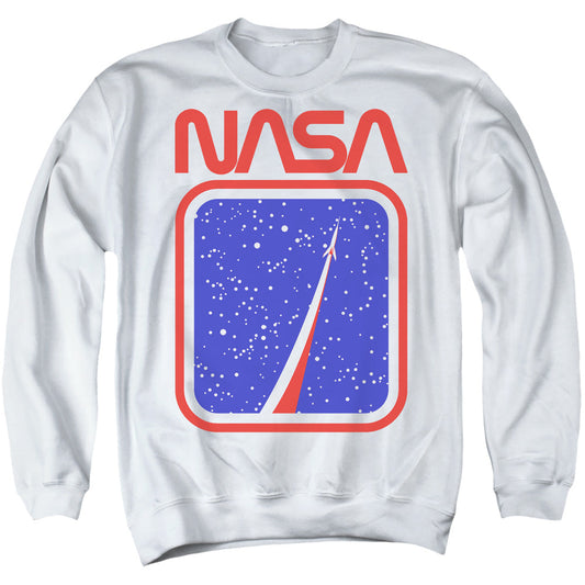 Nasa To The Stars Mens Crewneck Sweatshirt White Officially Licensed