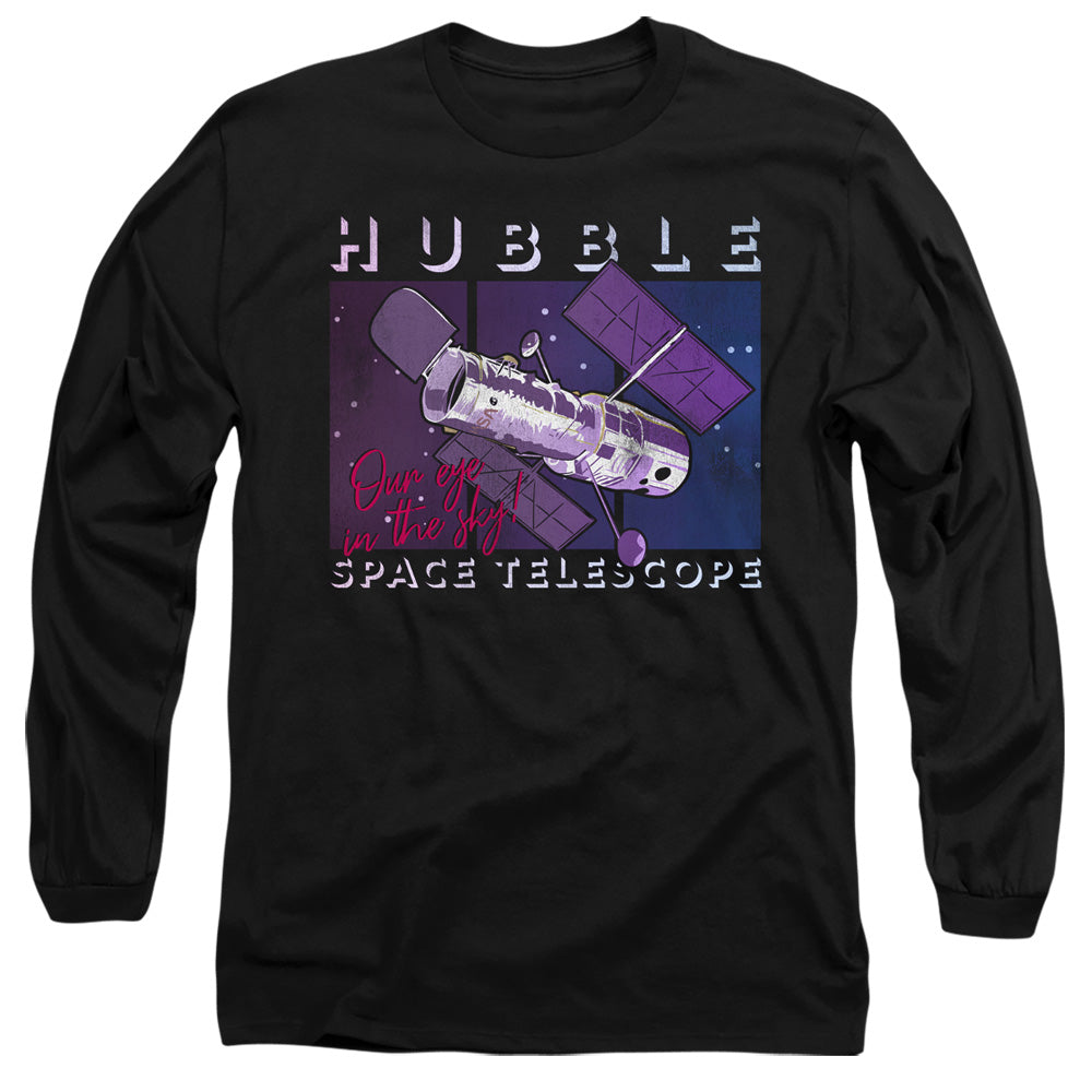 Nasa Eye In The Sky Mens Long Sleeve Shirt Black Officially Licensed