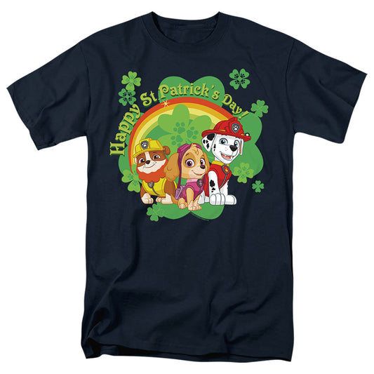 Paw Patrol St. Patrick'S Day Team Mens T Shirt Navy Officially Licensed
