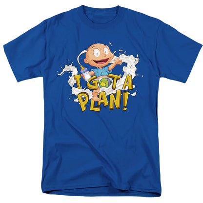 Rugrats Tommy Pickles Has A Plan Mens T Shirt Royal Blue