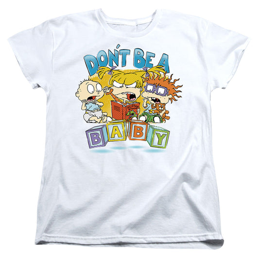 Rugrats Don'T Be A Baby Blocks Womens T Shirt White Officially Licensed