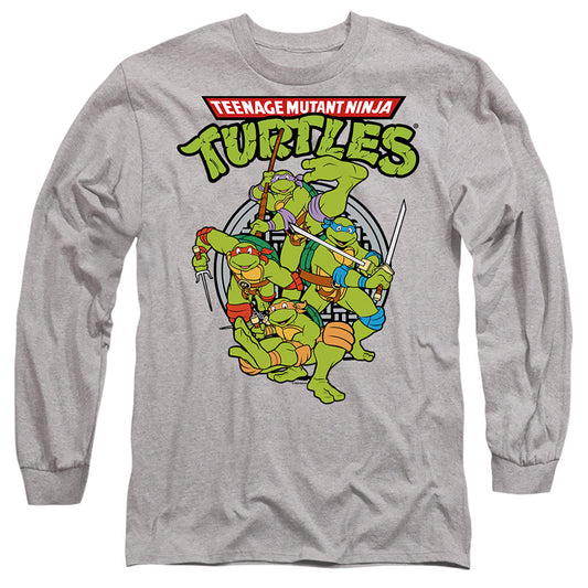 Tmnt Tmnt Group Mens Long Sleeve Shirt Athletic Heather Officially Licensed