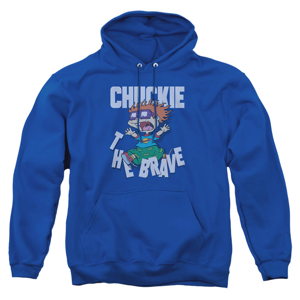 Rugrats Chuckie The Brave Mens Hoodie Royal Officially Licensed
