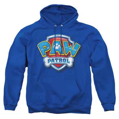 Paw Patrol 3D Logo Mens Hoodie Royal Blue Officially Licensed