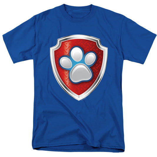 Paw Patrol Badge Mens T Shirt Royal Blue Officially Licensed