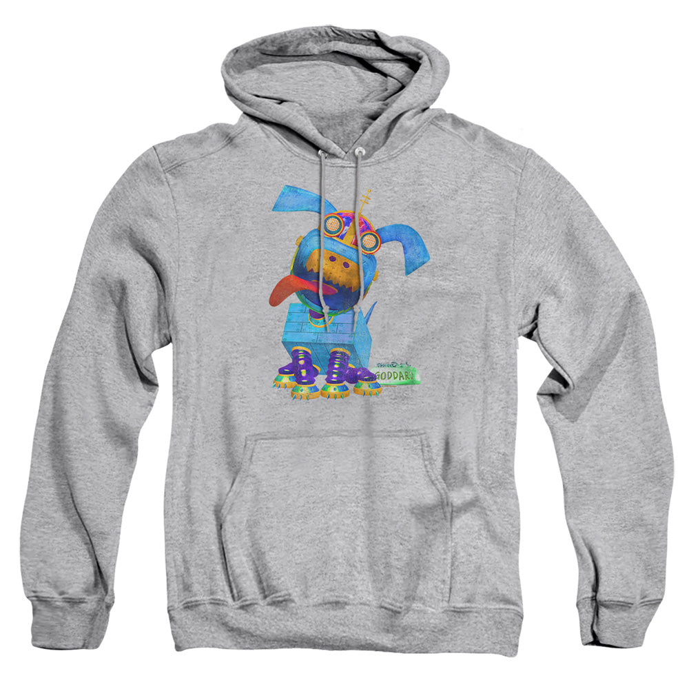 Jimmy Neutron Goddard Neon Mens Hoodie Athletic Heather Officially Licensed