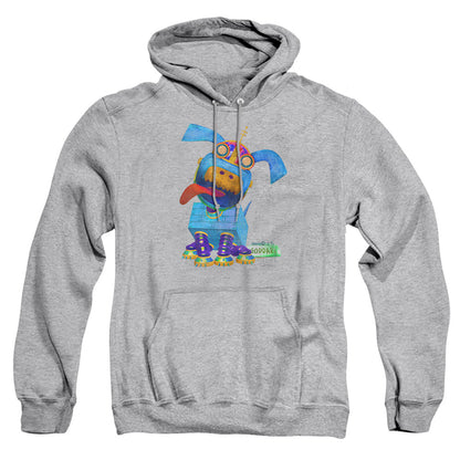 Jimmy Neutron Goddard Neon Mens Hoodie Athletic Heather Officially Licensed