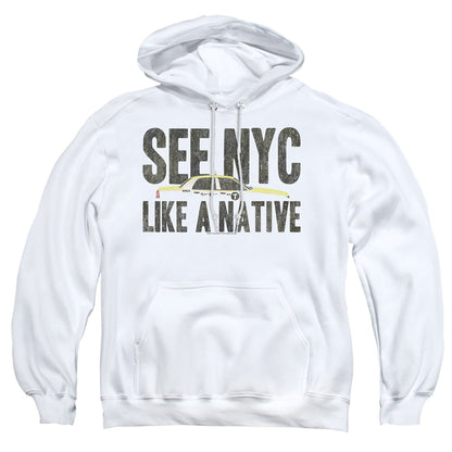 New York City Nyc Like A Native Mens Hoodie White