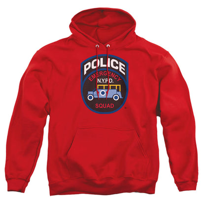 New York City Emergency Squad Mens Hoodie Red Officially Licensed