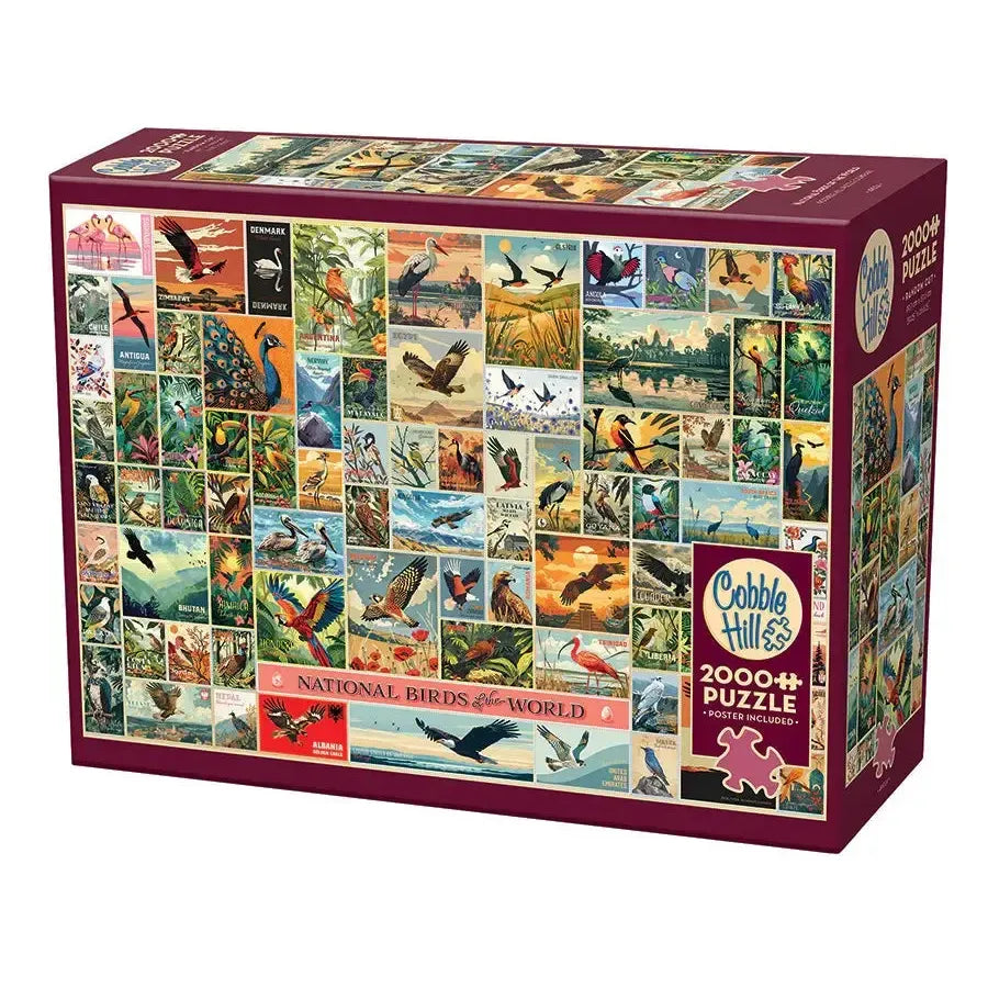 National Birds of the World 2000 Piece Jigsaw Puzzle Cobble Hill