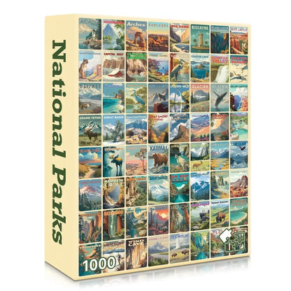 National Parks 1000 Piece Jigsaw Puzzle Final Piece