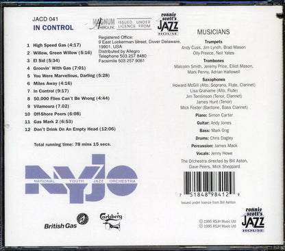 National Youth Jazz Orchestra - In Control [1996 New CD]