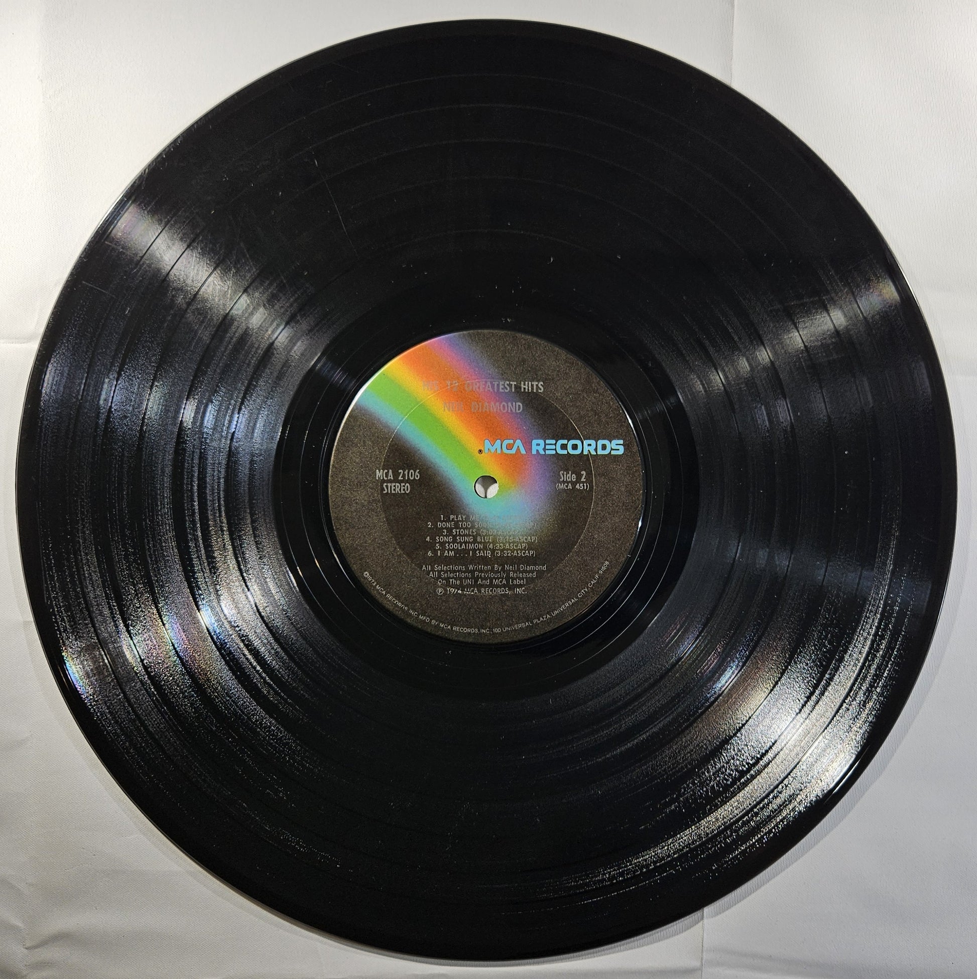 Neil Diamond - His 12 Greatest Hits [1974 Club Edition Terre Haute Press] [Used Vinyl Record LP] [B]