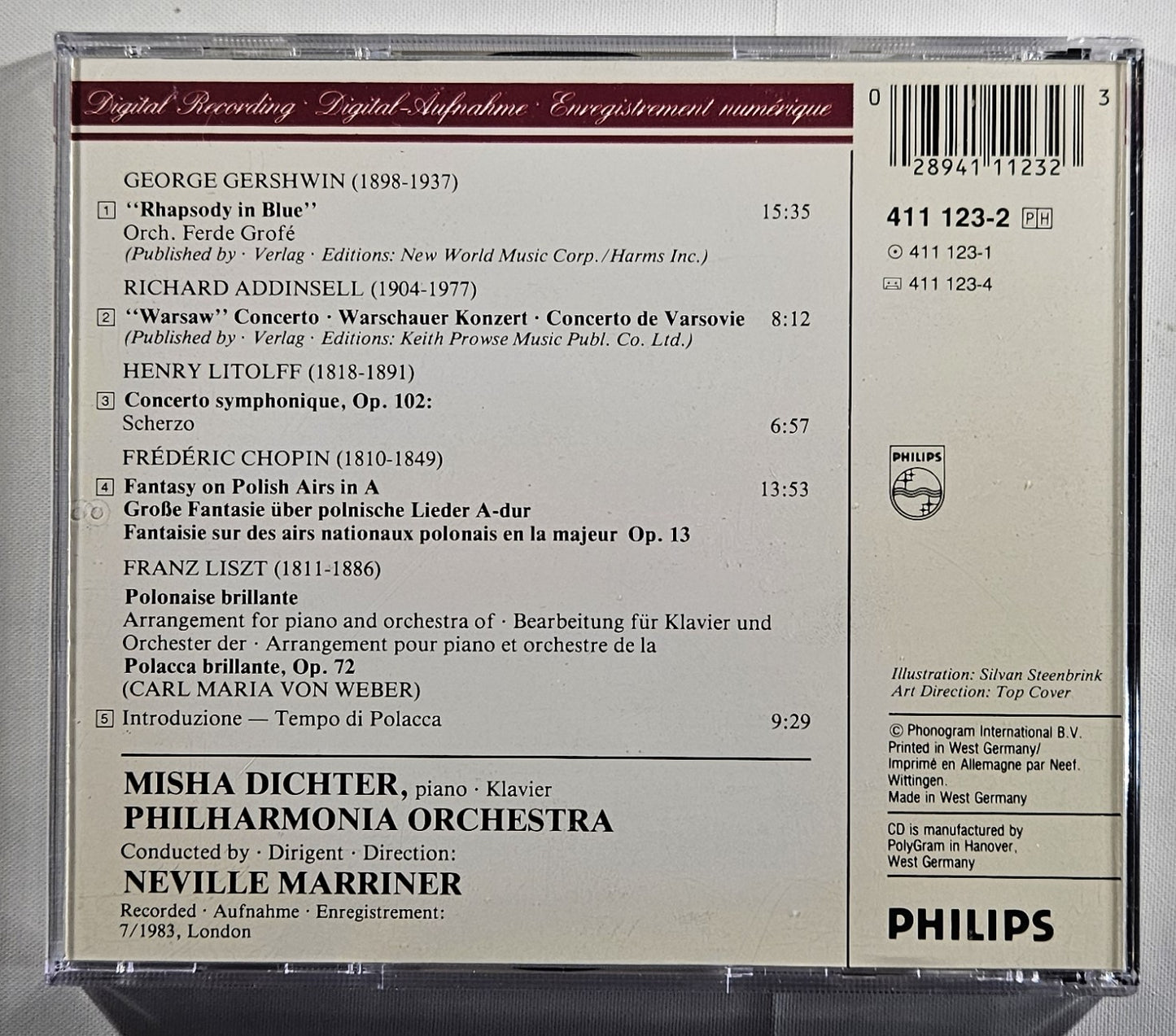 Neville Marriner - Rhapsody in Blue, Warsaw Concerto [1984 Used CD]