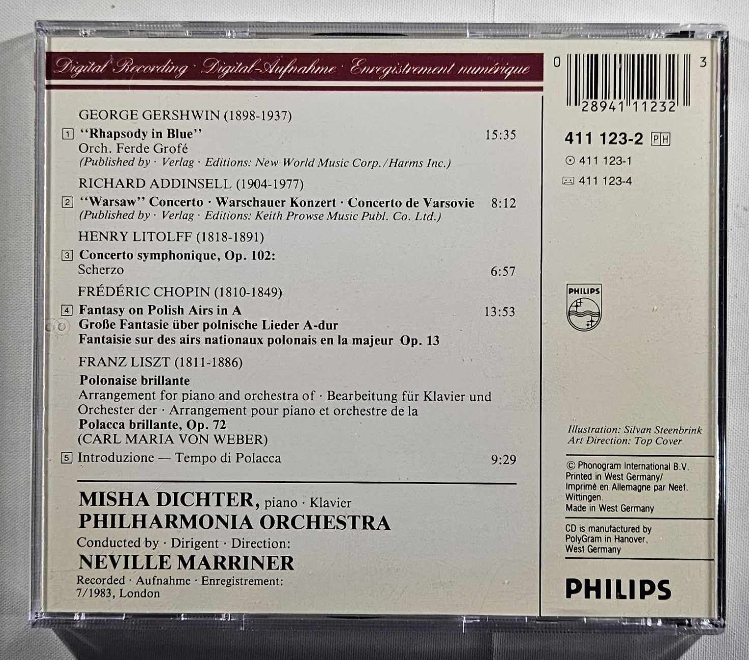 Neville Marriner - Rhapsody in Blue, Warsaw Concerto [1984 Used CD]
