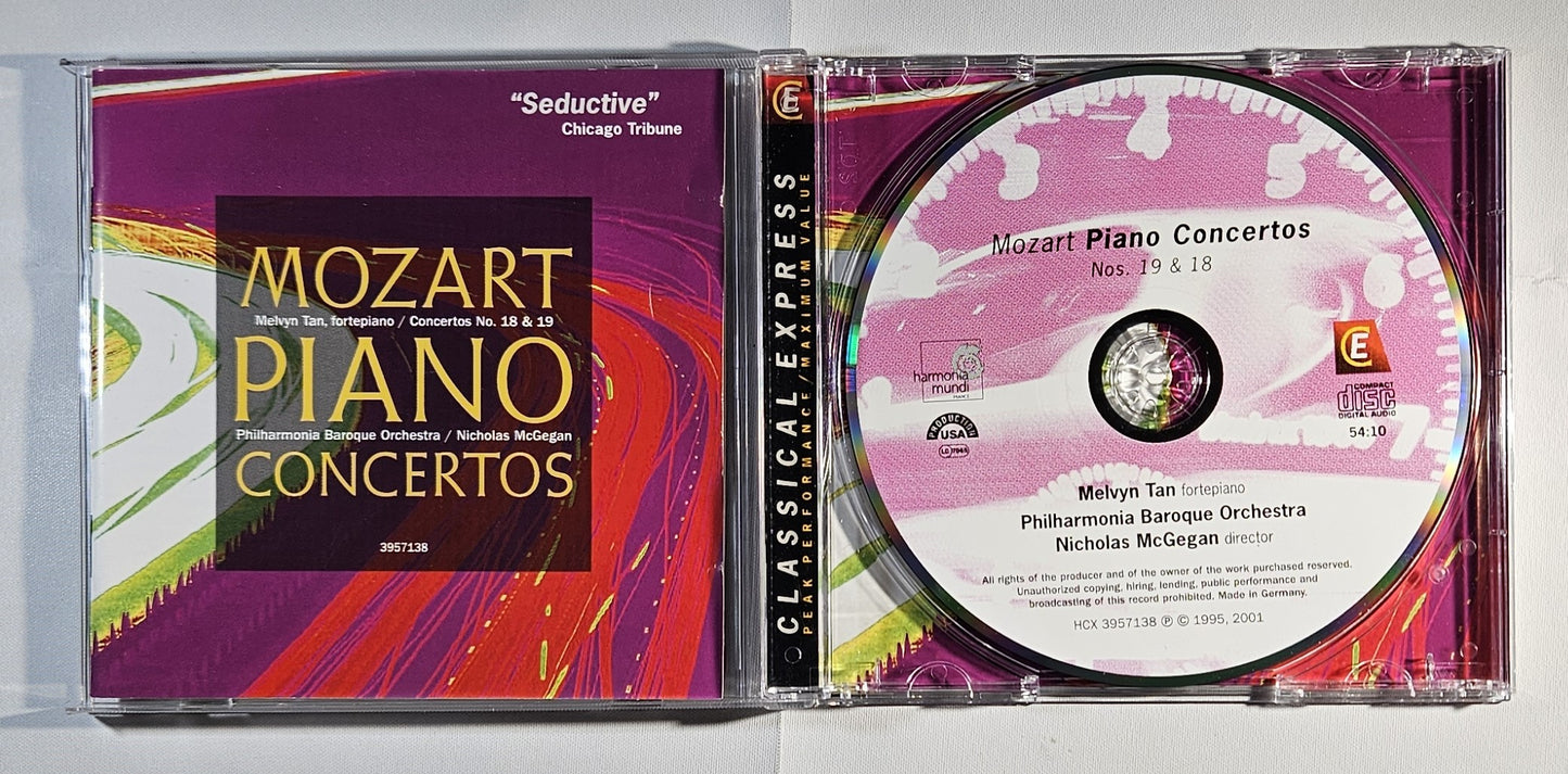 Nicholas McGegan - Mozart: Piano Concertos K.456, K,459 [2001 Reissue] [Used CD]