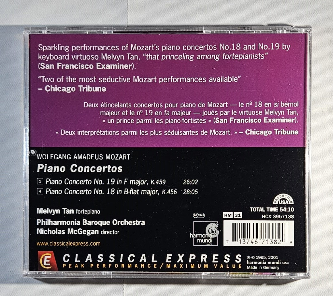 Nicholas McGegan - Mozart: Piano Concertos K.456, K,459 [2001 Reissue] [Used CD]