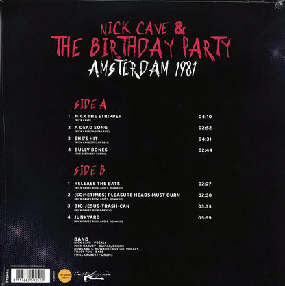 Nick Cave & The Birthday Party - Amsterdam 1981 [2023 Unofficial 180G] [New Vinyl Record LP]