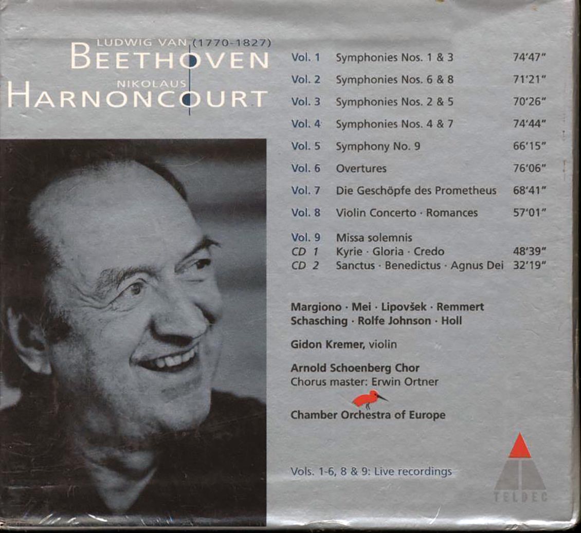 Nikolaus Harnoncourt - Beethoven [1999 New 10 CD Box Set] – Pure