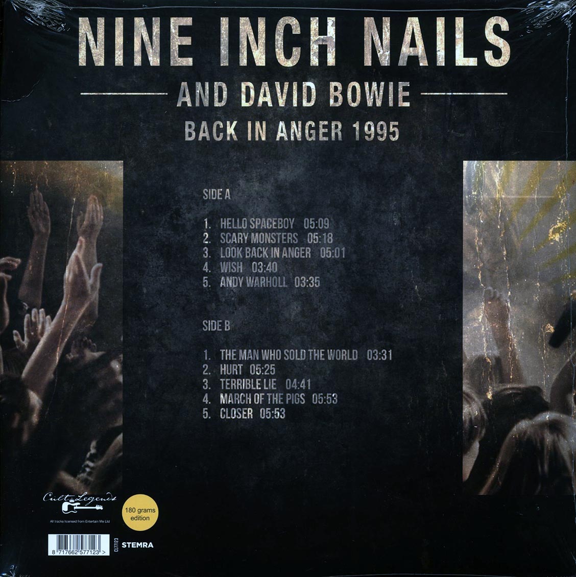 Nine Inch Nails and David Bowie - Back in Anger 1995 [2018 Unofficial] [New Vinyl Record LP]